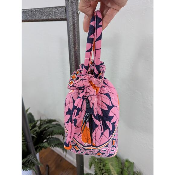 Vera Bradley Emma Love me small pink, orange & blue cinch bag - Picture 3 of 9